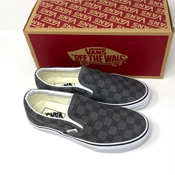 VANS Classic Slip On Sneaker Canvas Pewter Skate Shoe Low Women Size VN0A7Q5DPWT - Picture 6 of 10
